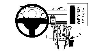 Brodit ProClip montážna konzola pre Porsche Panamera 10-17, na stred vpravo dole
