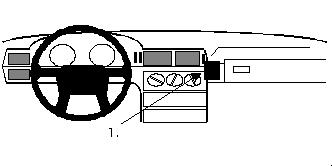 Brodit montážní konzole na palubní desku 851936