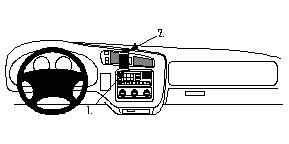 Brodit ProClip montážna konzola pre Chevrolet Blazer S10 98-05/Pickup S10 98-04, na stred