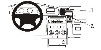 Brodit ProClip montážna konzola pre Opel Zafira A 99-04, na stred