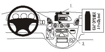Brodit ProClip montážna konzola pre Mercedes Benz Sprinter 00-06 (len manuál), na stred vľavo