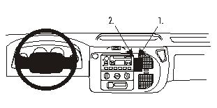 Brodit ProClip montážna konzola pre Ford Transit 00-06, na stred