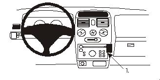 Brodit ProClip montážna konzola pre Opel Agila 00-06, na stred