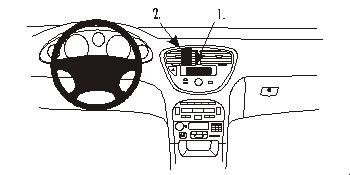 Brodit ProClip montážna konzola pre Peugeot 607 01-09, na stred vľavo