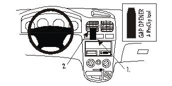 Brodit ProClip montážna konzola pre Kia Rio 01-05, na stred