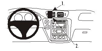Brodit ProClip montážna konzola pre Chevrolet Trail Blazer 02-09, na stred