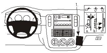 Brodit ProClip montážna konzola pre Ford Explorer 02-05