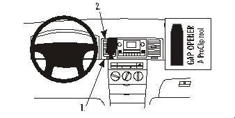 Brodit ProClip montážna konzola pre Toyota Corolla 02-08