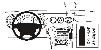 Brodit ProClip montážna konzola pre Pontiac Grand Am 01-05, na stred
