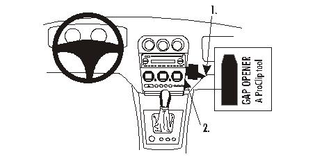 Brodit ProClip montážna konzola pre Alfa Romeo 156 02-06, na stred