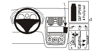 Brodit ProClip montážna konzola pre Hyundai Getz 02-05, na stred