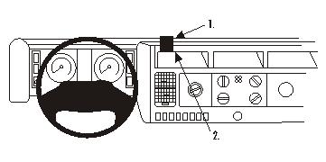 Brodit ProClip montážna konzola pre MAN Cab-type K Evolution 00-09, na stred