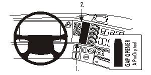 Brodit ProClip montážna konzola pre Volvo FH/NH series 03-12, na stred