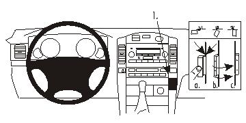 Brodit ProClip pre Lexus GX Series 03-10/Toyota LandCruiser/LandCruiser 120 03-09, na stred
