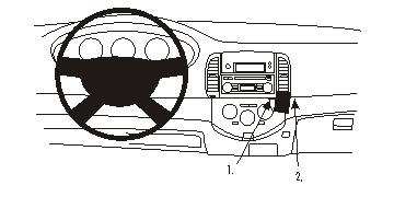 Brodit ProClip montážna konzola pre Nissan Micra 03-10