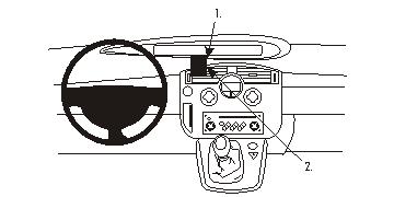 Brodit ProClip montážna konzola pre Renault Scenic 04-09, na stred vľavo