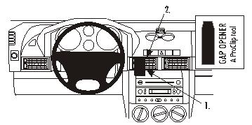 Brodit ProClip montážna konzola pre Land Rover Freelander 04-06, na stred