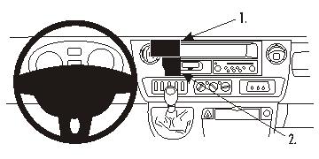 Brodit ProClip Opel Movano 04-10/Renault Master 04-10/Mascott 04-06/Nissan Interstar 04-11, na stred