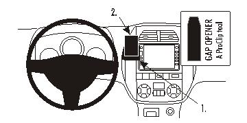Brodit ProClip montážna konzola pre Toyota RAV 4 04-05, na stred vľavo