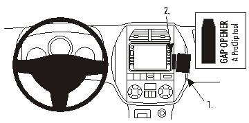 Brodit ProClip montážna konzola pre Toyota RAV 4 04-05, na stred vpravo