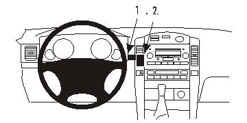 Brodit ProClip montážna konzola pre Toyota LandCruiser 90 03-05, na stred
