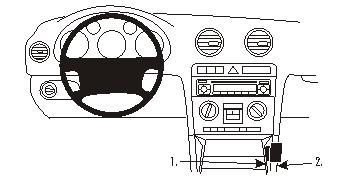 Brodit ProClip montážna konzola pre Audi A3 03-12/S3 03-06, na stred