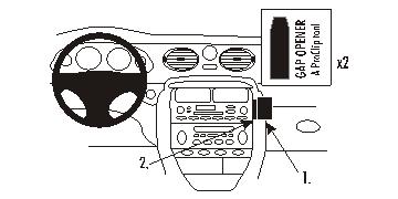 Brodit ProClip montážna konzola pre Rover 75 99-05, MG ZT 01-05, na stred