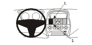 Brodit ProClip montážna konzola pre BMW 6-series E63, E64 04-10, na stred