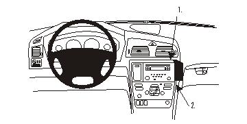 Brodit ProClip Volvo S60 05-10/V70 N 05-08/XC70 05-07 (len drevený dekor), na stred