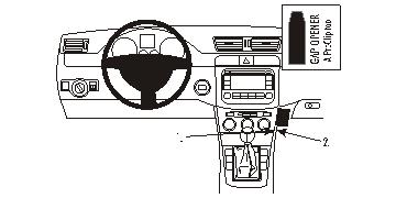 Brodit ProClip montážna konzola pre Volkswagen Passat 05-14/CC 09-17/Alltrack 12-15, na stred vpravo