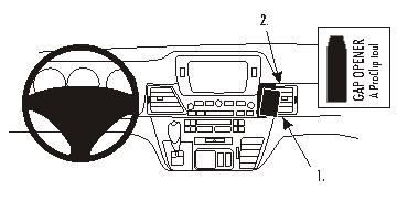 Brodit ProClip montážna konzola pre Honda FR-V 05-11, na stred vpravo