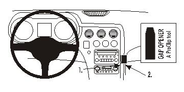 Brodit ProClip montážna konzola pre Alfa Romeo 159/Brera/Spider/GTV 06-13, na stred vpravo