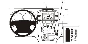 Brodit ProClip montážna konzola pre Kia Carnival 06-11, na stred