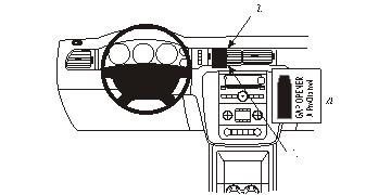 Brodit ProClip Chevrolet Avalanche/Silverado 1500 07-13/2500/3500/Suburban/Tahoe 07-14, na stred