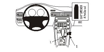 Brodit ProClip montážna konzola pre Volvo S80 07-11/V70 II 07-11/XC70 07-11, stred. tunel