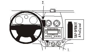 Brodit ProClip montážna konzola pre Chevrolet Aveo 07-11, na stred
