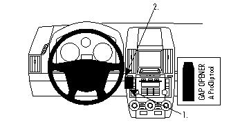 Brodit ProClip montážna konzola pre Land Rover Freelander 2 07-13/LR2 08-15, na stred vľavo