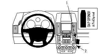 Brodit ProClip montážna konzola pre Land Rover Freelander 2 07-13, LR2 05-15, na stred vpravo