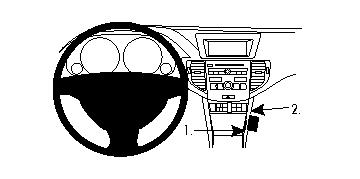 Brodit ProClip montážna konzola pre Honda Accord 09-12/Acura TSX 09-14, stred. tunel