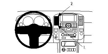 Brodit ProClip montážna konzola pre Nissan Pathfinder 08-12, na stred
