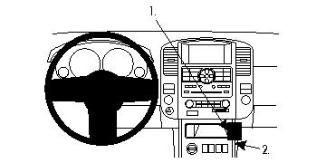 Brodit ProClip montážna konzola pre Nissan Pathfinder 10-12, stred. tunel