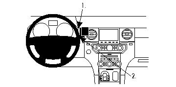 Brodit ProClip montážní konzole pro Land Rover LR4/Discovery 4 10-17, na střed