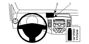 Brodit ProClip montážní konzole pro Nissan Evalia 10-21/NV200 10-23, na střed