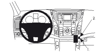 Brodit ProClip montážna konzola pre Hyundai i40 12-18, na stred vpravo