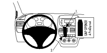 Brodit ProClip montážní konzole pro Fiat Doblo 10-14/Opel Combo 12-18, na střed