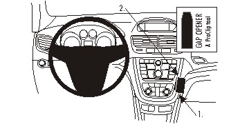 Brodit ProClip montážna konzola pre Opel Mokka 13-16, stred.tunel
