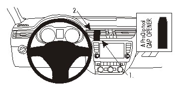 Brodit ProClip montážní konzole pro Škoda Rapid 13-15/Seat Toledo 13-18, na střed