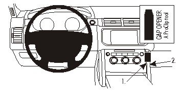 Brodit ProClip montážna konzola pre Land Rover Range Rover 13-21, na stred vpravo