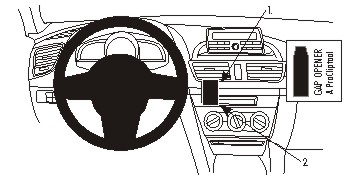 Brodit ProClip montážna konzola pre Mazda 3 14-18, na stred