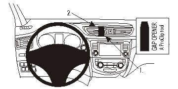 Brodit ProClip pre Nissan Qashqai/X-Trail (nie Classic) 14-21, na stred
